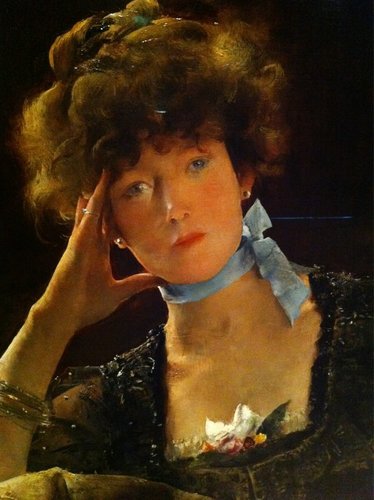 Sarah Bernhardt 1885 by Alfred Stevens  (1823-1906) Hammer Museum Los Angeles